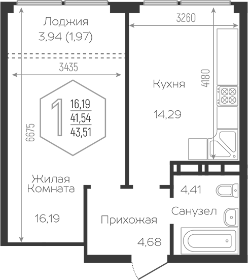 1-комн. Гарантия PRIME