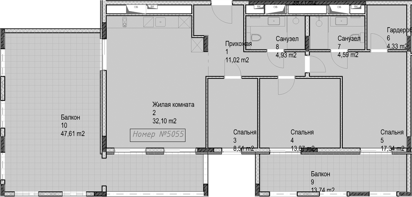 3-комн. Гостиничный комплекс Николай 1