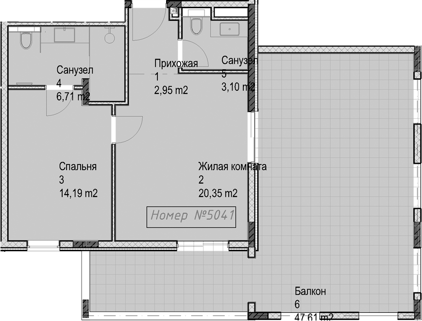 Продается 2-комн. квартира, 47.29 м²