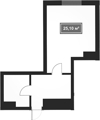 Объект, 25.1 м², 2/8 этаж, ЖК «Гостиничный комплекс Marine Garden 4»