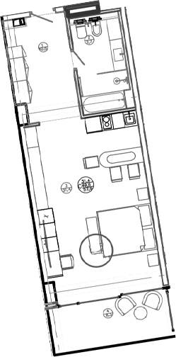 Студия, 48.5 м², 5/8 этаж, ЖК «Mandarin Garden Hotel»