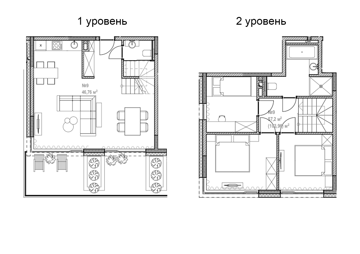 Объект, 103.96 м², 1/3 этаж, ЖК «Лучезарный»
