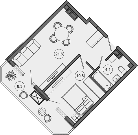 Продается 2-комн. квартира, 36.5 м²