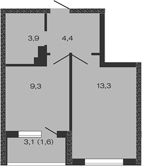 Продается 1-комн. квартира, 30.9 м²