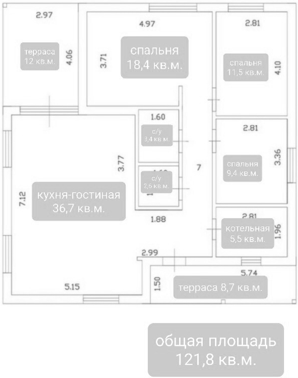 Коттедж в «Коттеджный поселок Солнце-парк»