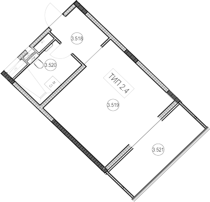 Продается 1-комн. квартира, 26.2 м²
