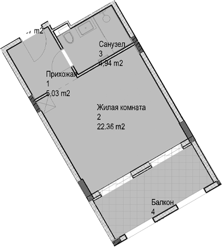 Продается 1-комн. квартира, 32.3 м²