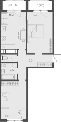 Продается 3-комн. квартира, 68 м²