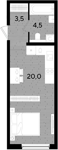 Продается 1-комн. квартира, 28 м²