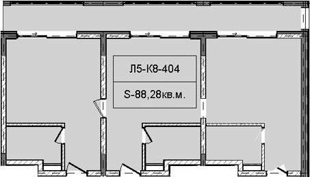 Объект, 88.28 м², 4/5 этаж, ЖК «Гостиничный комплекс Royal Beach Sochi»