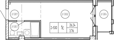 Продается 1-комн. квартира, 26.41 м²