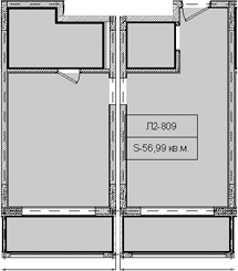 Объект, 56.99 м², 8/8 этаж, ЖК «Гостиничный комплекс Royal Beach Sochi»
