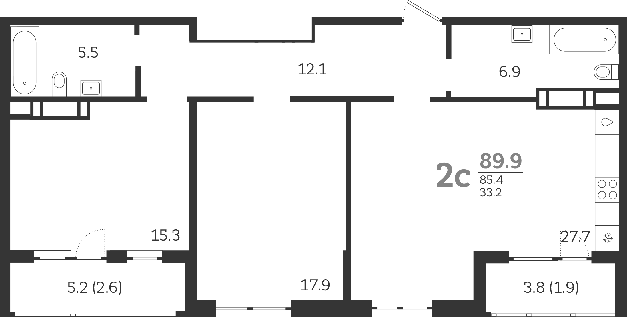 3-комн. Все Свои VIP
