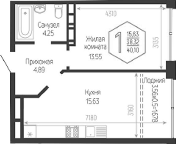 1-комн. Гарантия PRIME