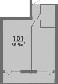 Объект, 38.6 м², 1/5 этаж, ЖК «Апартаментный комплекс Мореин»