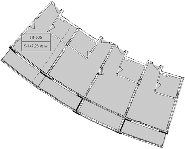 Объект, 147.26 м², 5/6 этаж, ЖК «Гостиничный комплекс Royal Beach Sochi»