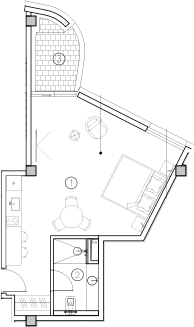 Студия, 39.4 м², 3/4 этаж, ЖК «ГК Livingston Grand Resort&Spa»