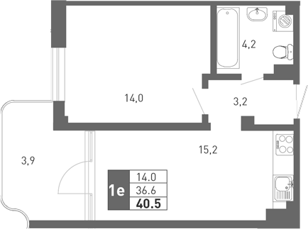 2-комн. Монако