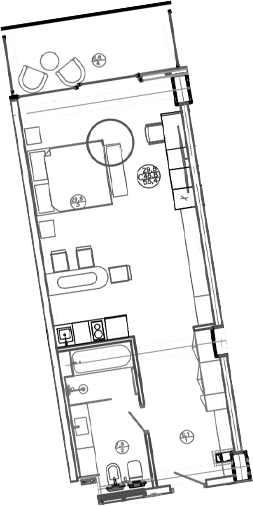 Студия, 46.8 м², 5/8 этаж, ЖК «Mandarin Garden Hotel»