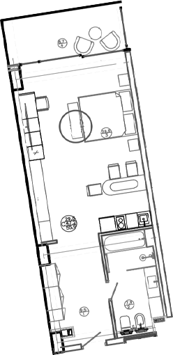 Студия, 47.2 м², 4/8 этаж, ЖК «Mandarin Garden Hotel»
