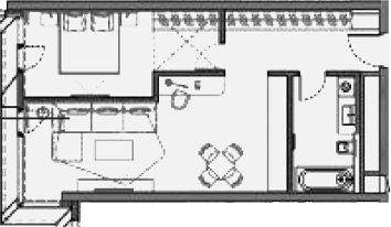 Объект, 60.7 м², 4/6 этаж, ЖК «Многофункциональный комплекс ПАРК»