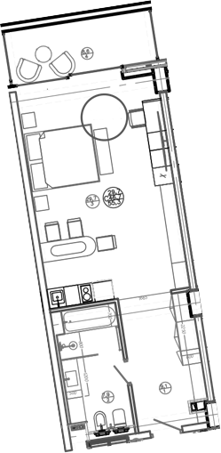 Студия, 46.7 м², 2/8 этаж, ЖК «Mandarin Garden Hotel»