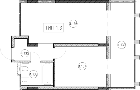 Студия, 30.8 м², 1/9 этаж, ЖК «ГК Сан Гарден Хотел&СПА»