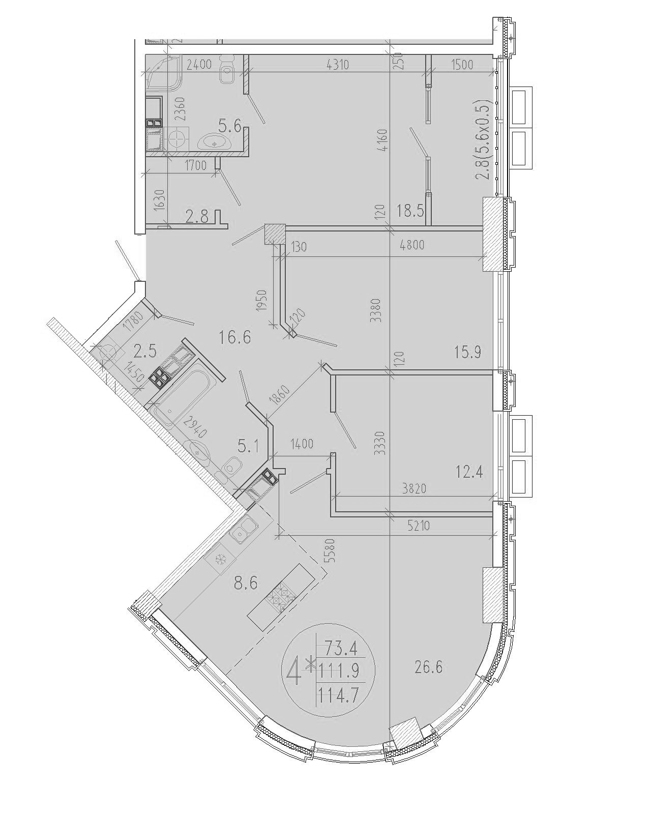 4-комн. Development-Plaza