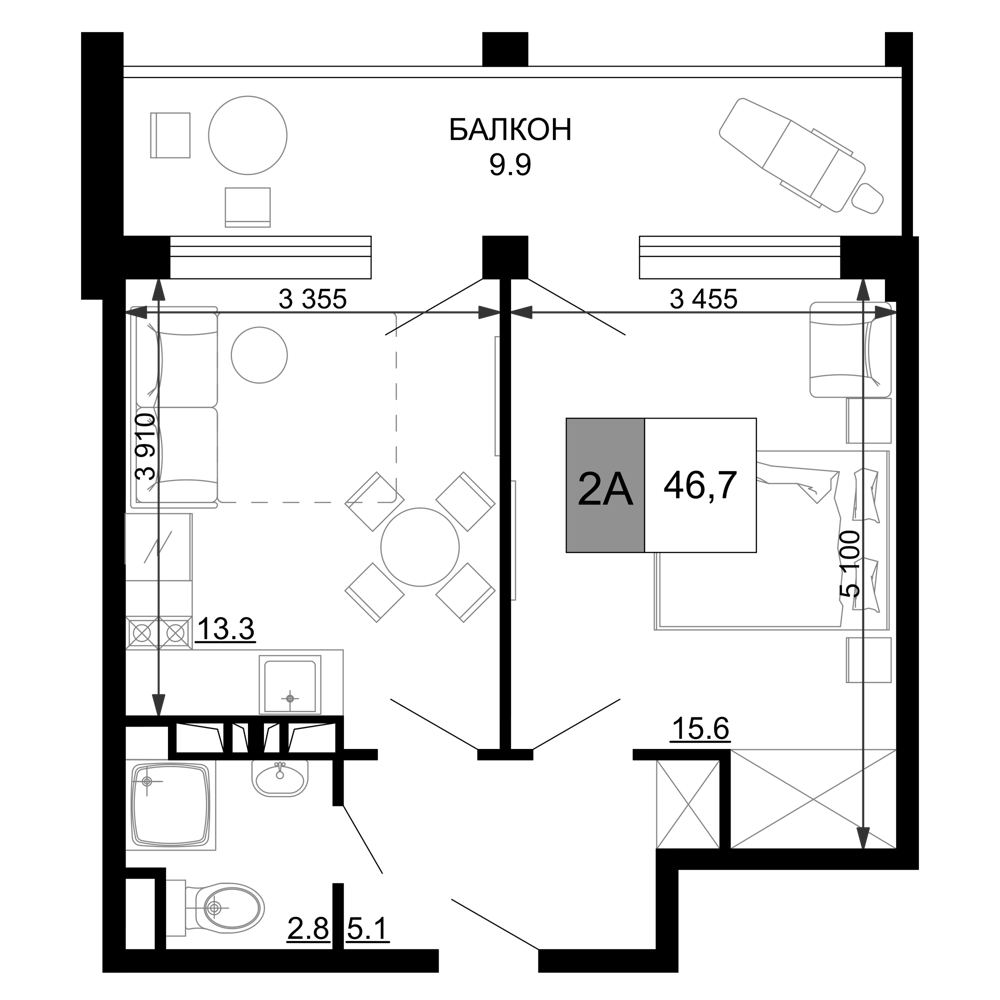 Продается 2-комн. квартира, 36.8 м²