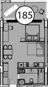 Студия, 54.9 м², 3/9 этаж, ЖК «Гостиничный комплекс Поляна Пик»