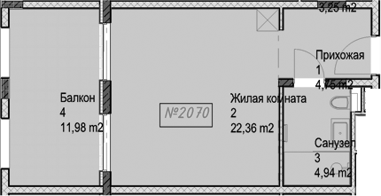 Продается 1-комн. квартира, 32 м²