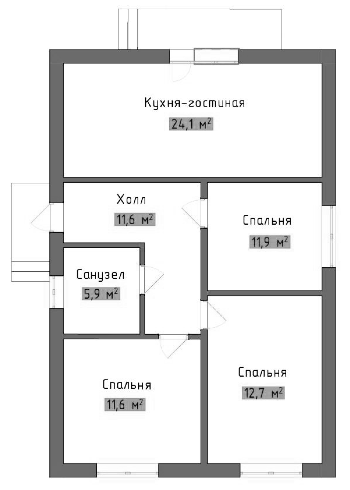 Коттедж в «Коттеджный поселок Лесное»