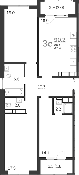 4-комн. Все Свои VIP