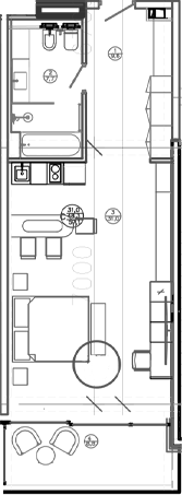 Студия, 47.1 м², 3/8 этаж, ЖК «Mandarin Garden Hotel»