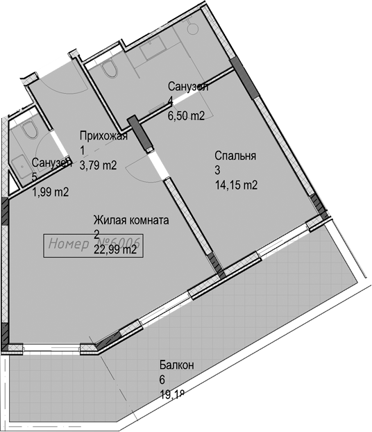 Продается 2-комн. квартира, 49.5 м²