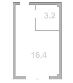 Продается 1-комн. квартира, 19.6 м²