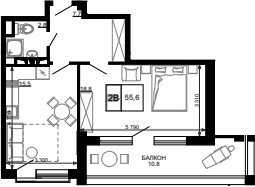 Продается 1-комн. квартира, 44.8 м²