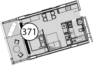 Объект, 54.6 м², 4/9 этаж, ЖК «Гостиничный комплекс Поляна Пик»