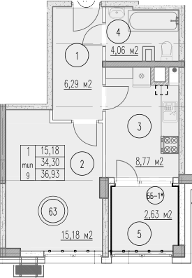 1-комн. Agoy Park Residence by Lavicon