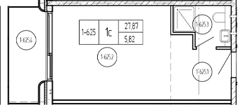 Продается 1-комн. квартира, 27.18 м²