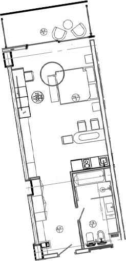 Студия, 46.6 м², 5/8 этаж, ЖК «Mandarin Garden Hotel»