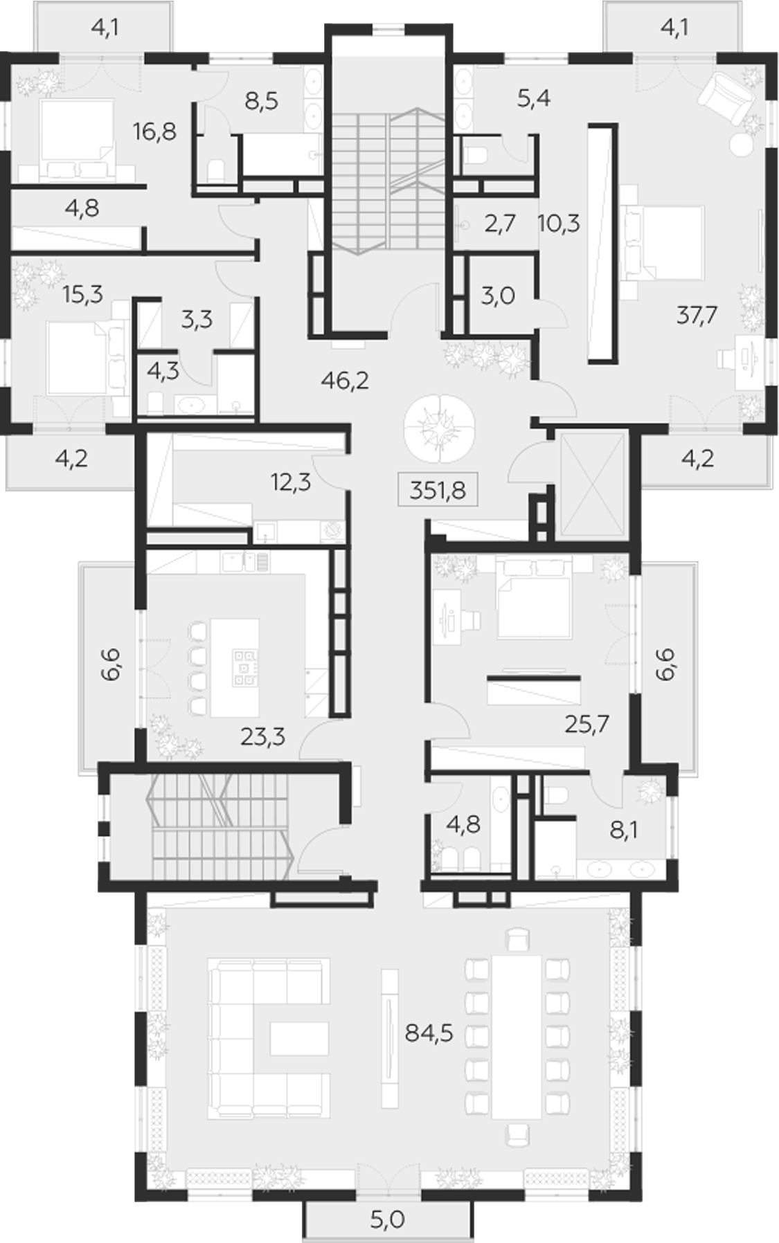 Студия LeePrime Residences Polyana Sochi