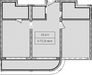 Объект, 73.23 м², 8/8 этаж, ЖК «Гостиничный комплекс Royal Beach Sochi»