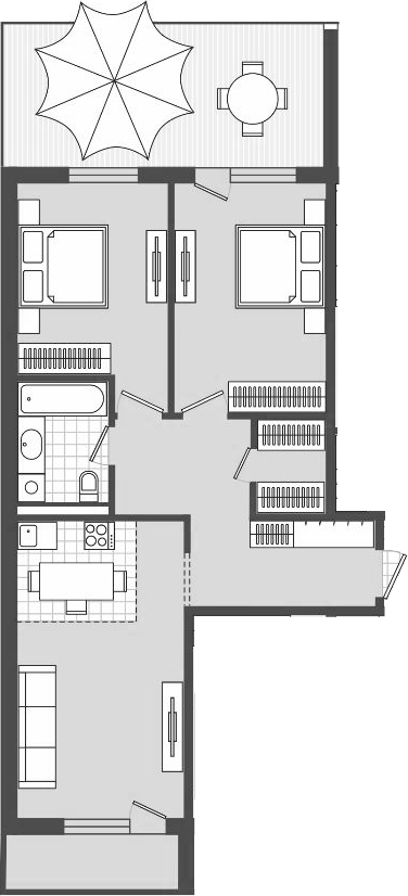Объект, 92.4 м², 1/4 этаж, ЖК «Парк Утриш»