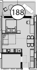 Студия, 54 м², 4/9 этаж, ЖК «Гостиничный комплекс Поляна Пик»