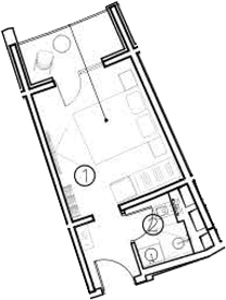Студия, 16.9 м², 8/11 этаж, ЖК «ГК Livingston Grand Resort&Spa»