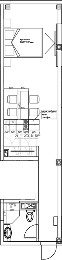 Объект, 35.3 м², 8/8 этаж, ЖК «Mirror 2»