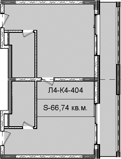 Продается 1-комн. квартира, 66.74 м²