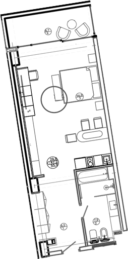 Студия, 47.2 м², 2/8 этаж, ЖК «Mandarin Garden Hotel»
