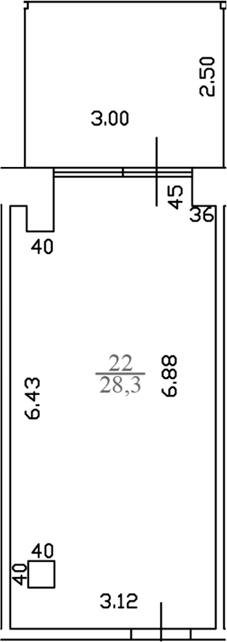 Студия, 28.3 м², 3/4 этаж, ЖК «White Village»